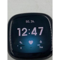 USZKODZONY Smartwatch Fitbit Versa 3 czarny NFC WiFi Bluetooth OPIS