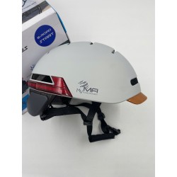 OUTLET MFI INTELIGENTNY KASK ROWEROWY MIEJSKI E-ROAD ADV roz.55-61cm OPIS