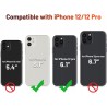 OCASE Zdejmowane etui iPhone 12/12 Pro Magnetyczne etui z portfelem