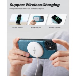 OCASE Zdejmowane etui iPhone 12/12 Pro Magnetyczne etui z portfelem