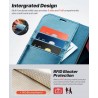 OCASE Zdejmowane etui iPhone 12/12 Pro Magnetyczne etui z portfelem