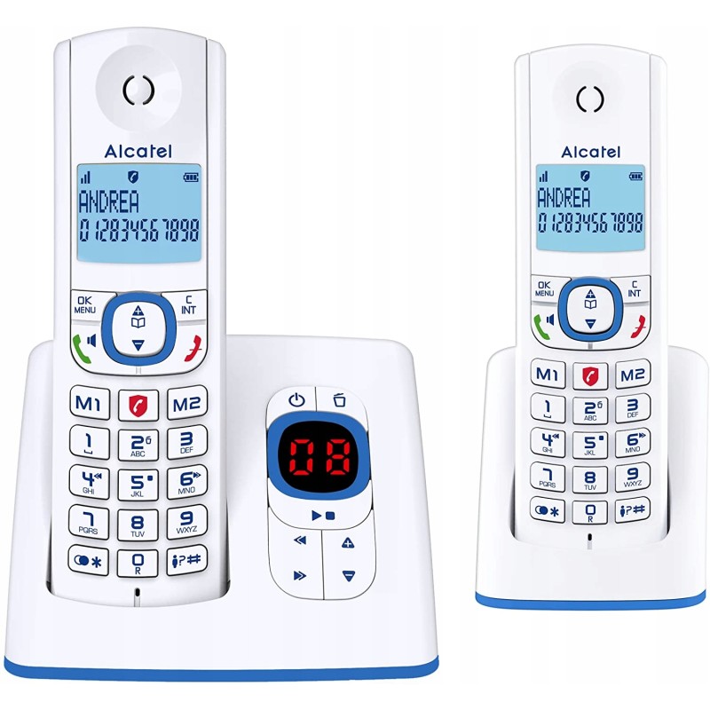Alcatel F530 Voice Duo telefon bezprzewodowy z automatyczną sekretarką OPIS Alcatel F530 Voice Duo telefon bezprzewodowy z automatyczną sekretarką OPIS