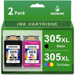 KNOWINK 305 XL tusze kompatybilne z drukarkami HP 305 black + tri color
