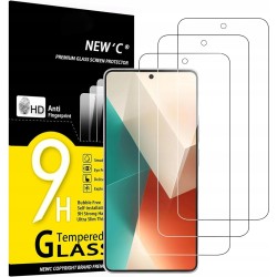NEW'C 3sztuki Szkło dla Xiaomi Redmi Note 13 5G/4G odporność na zarysowania