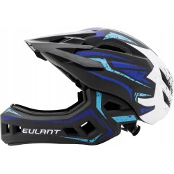 Outlet EULANT Kask rowerowy dziecięcy z osłoną LW-103 roz M 52-56 Cm