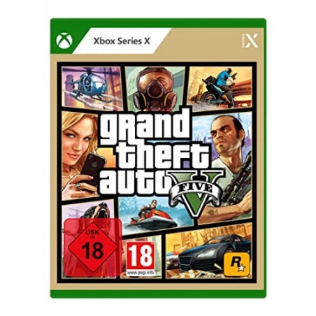 Outlet Grand Theft Auto V Xbox Series X pudełkowa gry akcji PEGI 18 HDR10