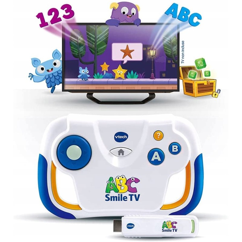 VTech - ABC Smile TV Moja Pierwsza Konsola do Gier j. francuski VTech - ABC Smile TV Moja Pierwsza Konsola do Gier j. francuski