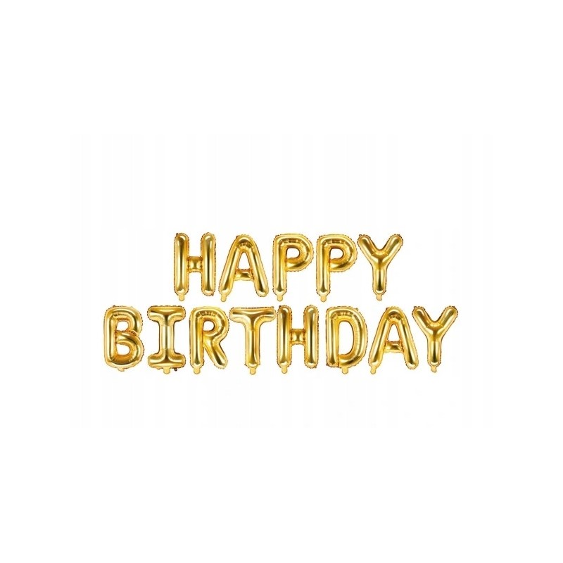 Balon happy birthday złoty dream fly Balon happy birthday złoty dream fly