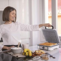 Gofrownica Cecotec 4inox srebrny/szary 1200 W OPIS