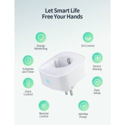 Gniazdko wtyczka Smart Home WLAN 4 szt
