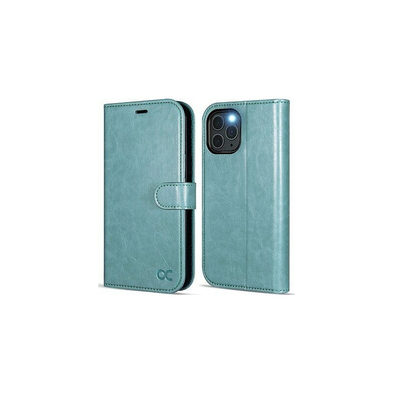 Etui z klapką OCASE do Apple iPhone 12 12 Pro zielony Etui z klapką OCASE do Apple iPhone 12 12 Pro zielony