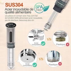 KitchenBoss kuchenka próżniowa 1100 W IPX7 kalkulator zanurzeniowy kuchenny