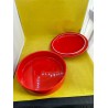 Chef Tacos Ceramiczny podgrzewacz do tortilli 20 cm czerwony do mikrofali
