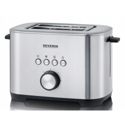 Outlet Toster Severin AT 2510 srebrny/szary 800 W do kuchni na 2 tosty