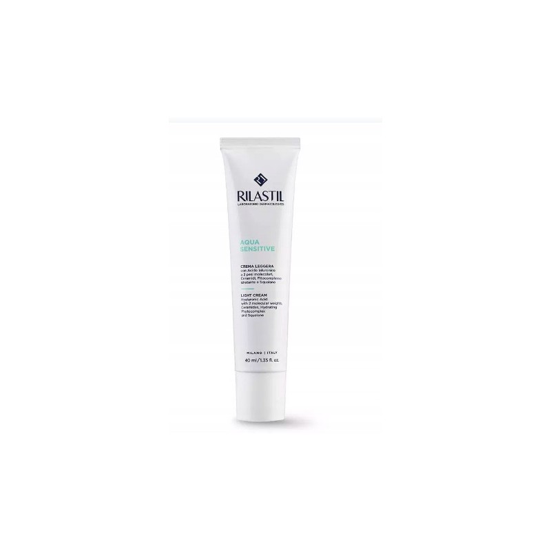 Rilastil Aqua Sensitive Lekki krem do twarzy nawilżający ochronny 40ml Rilastil Aqua Sensitive Lekki krem do twarzy nawilżający ochronny 40ml