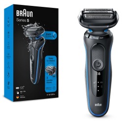 Outlet Golarka foliowa Braun Series 5 51B1000s niebieski akumulatorowe OPIS