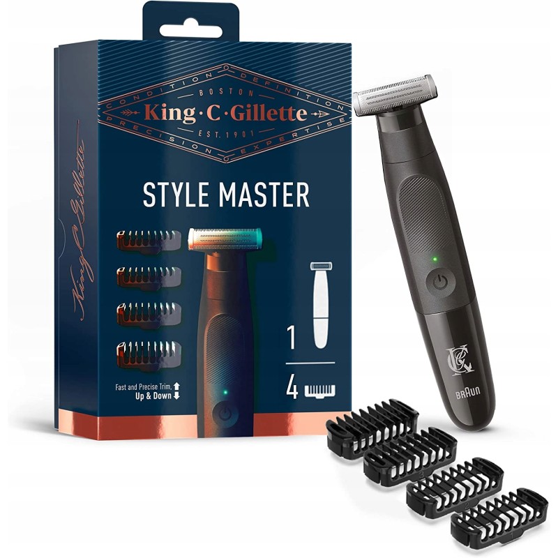Outlet Trymer King C. Gillette Style Master z 4 nasadkami do stylizacji Outlet Trymer King C. Gillette Style Master z 4 nasadkami do stylizacji