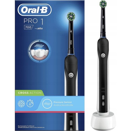 Outlet ORAL-B PRO 1 700 Szczoteczka elektryczna czarna timer rotacyjne OPIS