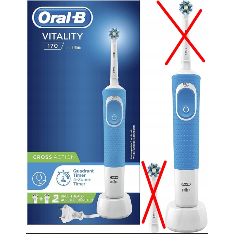 Outlet Szczoteczka elektryczna Oral-B 170 CrossAction regulacja prędkości Outlet Szczoteczka elektryczna Oral-B 170 CrossAction regulacja prędkości