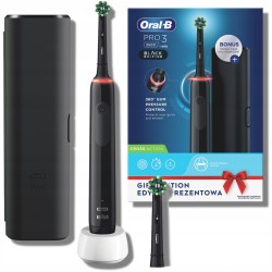 USZKODZONY Szczoteczka elektryczna do zębów Oral-B 3 3500 czarna OPIS