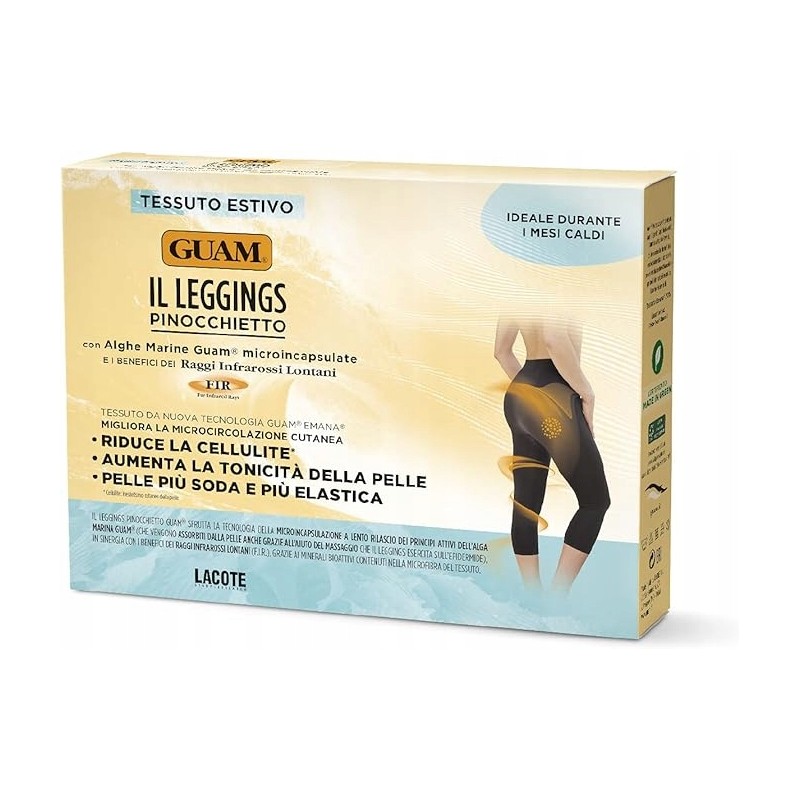 Outlet Guam legginsy Capri czarne L/XL 46-50 Produkt z Włoch Poliamid Outlet Guam legginsy Capri czarne L/XL 46-50 Produkt z Włoch Poliamid