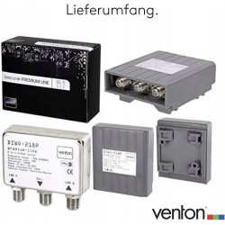 Przełącznik Venton DiSEqC 2/1 odporny na warunki atmosferyczne 4K/HD