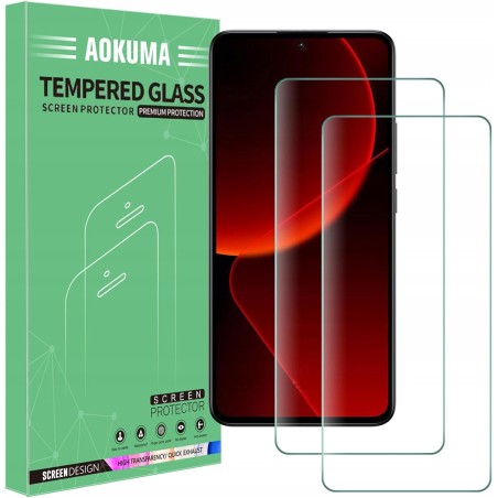 Outlet AOKUMA Szkło pancerne do Xiaomi 13T/13T Pro 2 sztuki o twardości 9H