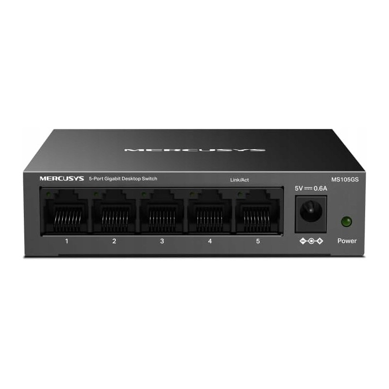 Outlet TP-Link Mercusys MS105GS 5-portowy gigabitowy przełącznik Ethernet Outlet TP-Link Mercusys MS105GS 5-portowy gigabitowy przełącznik Ethernet