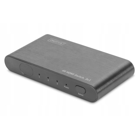 Outlet Przełącznik HDMI Digitus DS-45316 czarny 3 zródła HDMI HDCP 2.2