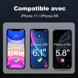 Hartowane szkło Tentoki do iPhone 11/XR (2 szt.) 0,26 mm 9H przejrzyste