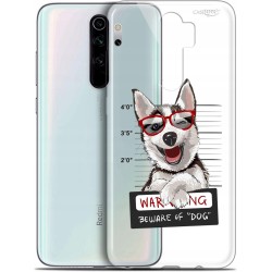 Etui ochronne do 6,5" Xiaomi Redmi Note 8 Pro motyw Beware The Husky Dog