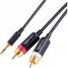 Amazon Basics 3,5 m na 2-męski adapter RCA Kabel audio stereo do głośnika