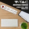 V-TAC Zasilacz wielofunkcyjny z przełącznikiem i kablem 1,5 metra, typ L IT