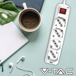 V-TAC Zasilacz wielofunkcyjny z przełącznikiem i kablem 1,5 metra, typ L IT