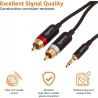 Amazon Basics 3,5 m na 2-męski adapter RCA Kabel audio stereo do głośnika