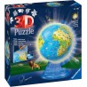 Puzzle edukacyjne 3D Ball - Podświetlany globus