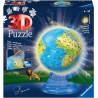 Puzzle edukacyjne 3D Ball - Podświetlany globus