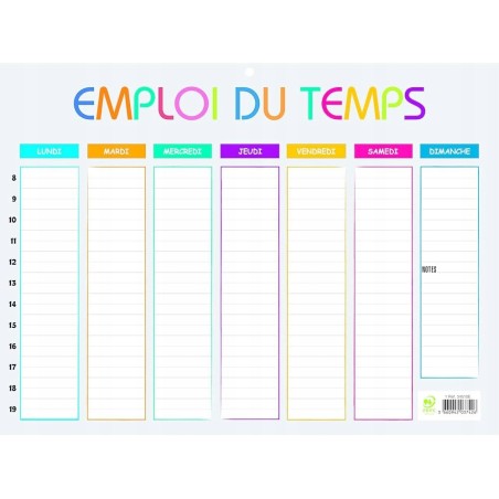 Xacompta Harmonogram w języku francuskim 29,5 x 22 cm