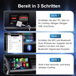Carlinkit 3.0 Mini bezprzewodowy adapter CarPlay