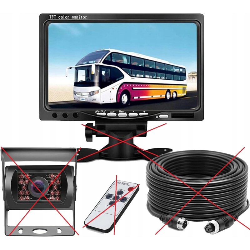 Kamera cofania 12-24 V z 7-calowym monitorem OPIS Kamera cofania 12-24 V z 7-calowym monitorem OPIS