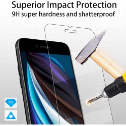 4youquality Folia ochronna na ekran do iPhone'a SE 2020 2 szt