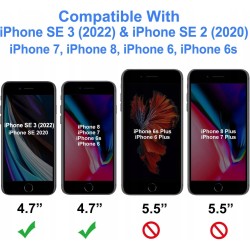 4youquality Folia ochronna na ekran do iPhone'a SE 2020 2 szt