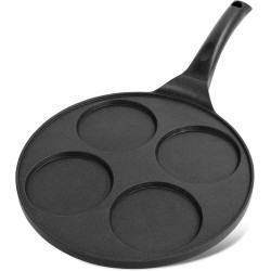 Joejis 4-otworowa patelnia do naleśników lekka 26 cm indukcyjna mini