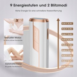 Outlet Depilator laserowy LUBEX z funkcją chłodzenia 9 poziomów depilacji