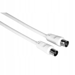Outlet Kabel antenowy Hama 75 dB 1,5 m płynna transmisja