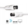 Outlet Kabel antenowy Hama 75 dB 1,5 m płynna transmisja