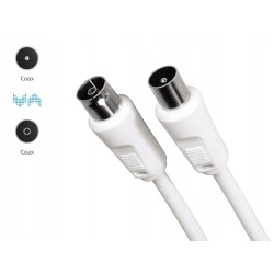Outlet Kabel antenowy Hama 75 dB 1,5 m płynna transmisja