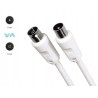 Outlet Kabel antenowy Hama 75 dB 1,5 m płynna transmisja
