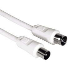 Outlet Kabel antenowy Hama 75 dB 1,5 m płynna transmisja