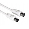 Outlet Kabel antenowy Hama 75 dB 1,5 m płynna transmisja